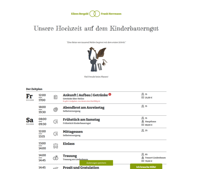 Hochzeitsplaner